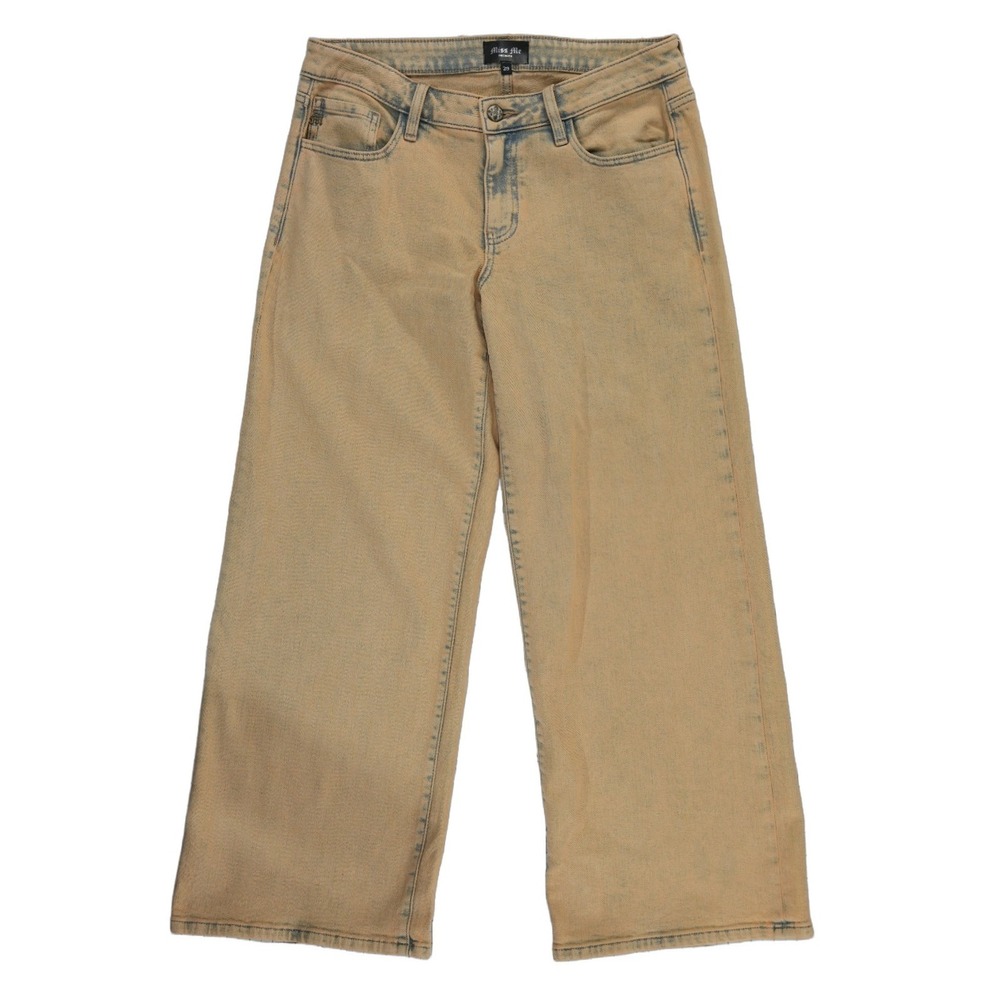 Miss Me Premier Jeans Women's Size 29 Yellow Wash Denim Wide Leg High Rise